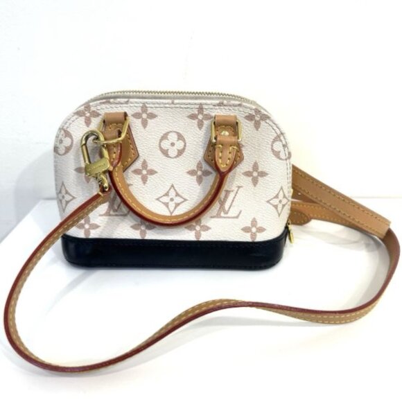 Louis Vuitton Alma Handbag Monogram Dune Canvas Nano - Picture 1 of 9